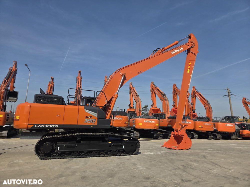 Hitachi BRATE LUNGI la 18m, Cupa 1,3mc, ZX350-7, masa operatinala 40 tone, adanc sapare 15m, FULL OPTION, posibilitate leasing 5 ani cu rata lunara 5.725eur, camere spate si laterale, produs in JAPONIA, PROMOTIE 295.000 EUR+tva - 26