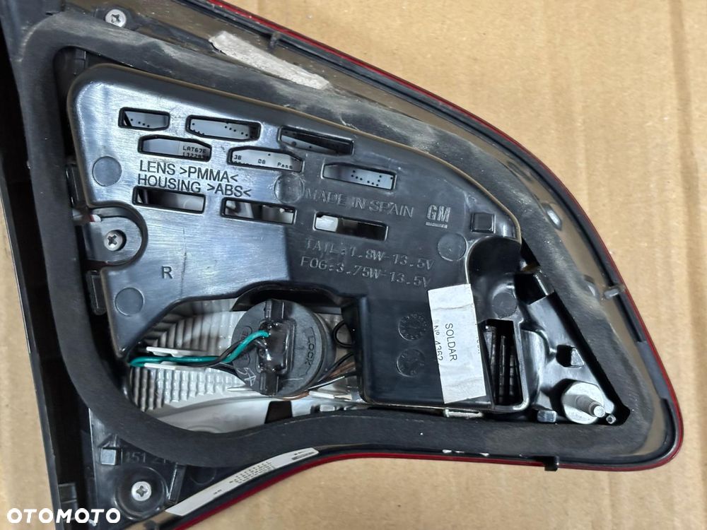 OPEL MERIVA B LIFT LAMPA TYLNA LED PRAWY TYŁ 13372311 EUROPA - 6