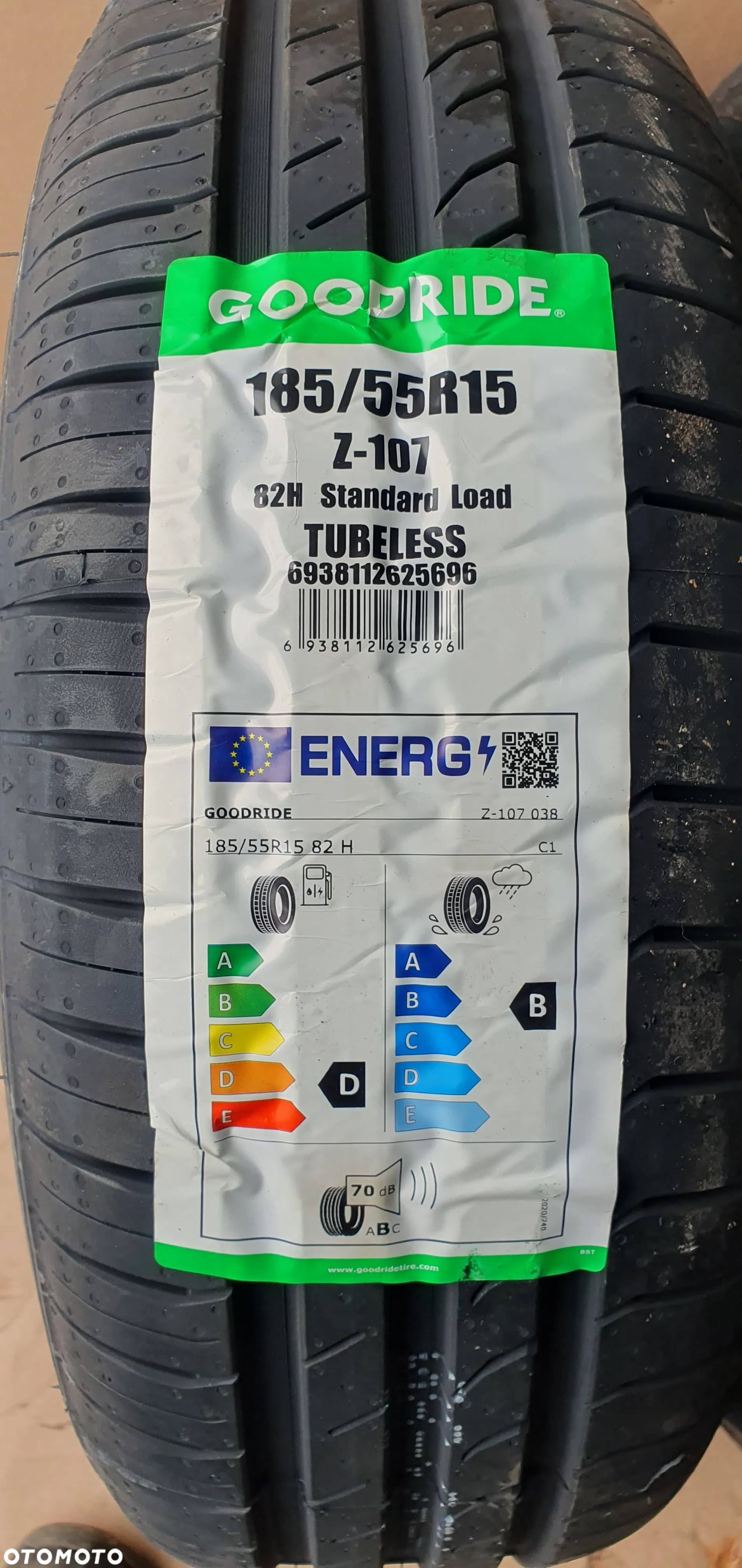 2x Opona Goodride Zuper Eco Z-107 185/55 R15 7mm 2121 NOWA!!! - 5