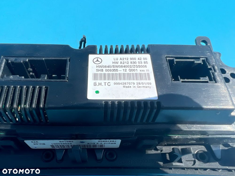 Panel Klimatyzacji Nadmuchu Mercedes W212 2129004200 - 3