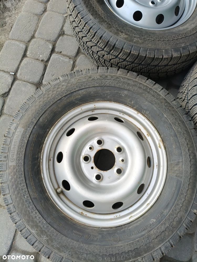 Koła zimowe Fiat Ducato - 5x130 - 225/75R16C Continental + Kolpaki - 10