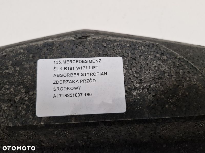 mercedes slk r171 w171 lift absorber zderzaka środkowy przód przedni a1718851837 - 7