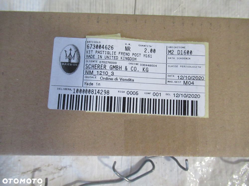 NOWE tylne klocki hamulcowe Maserati Levante - 4
