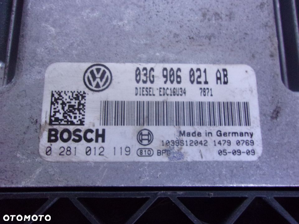 STEROWNIK KOMPUTER VW PASSAT B6 03g906021ab - 2