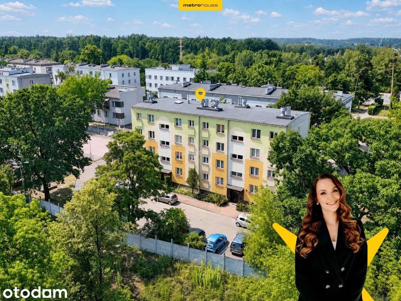 3 pokoje na 1 piętrze z balkonem