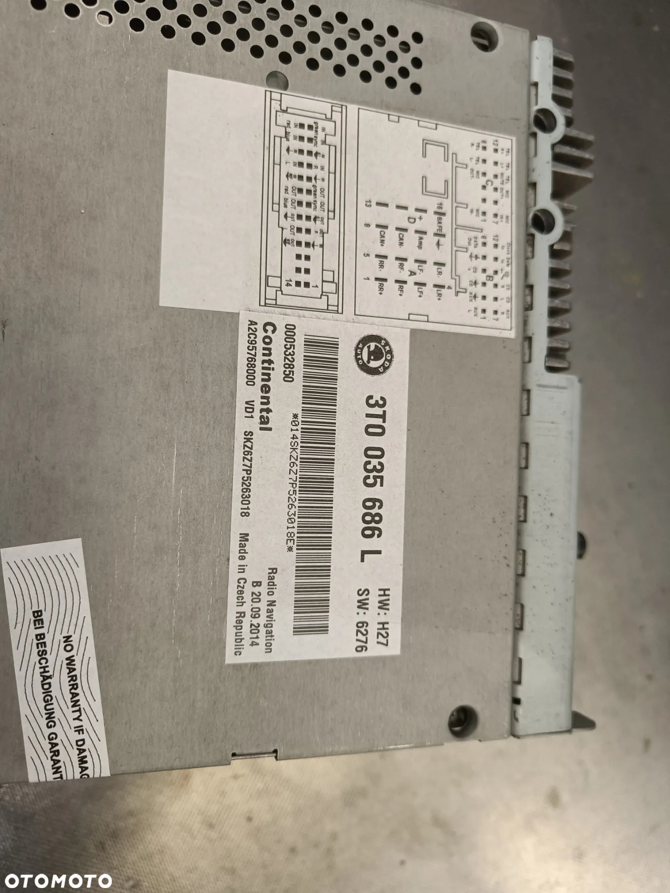 Radio Nawigacja Skoda Superb 2 FL II lift Octavia Yeti Columbus 3T0035686L - 8