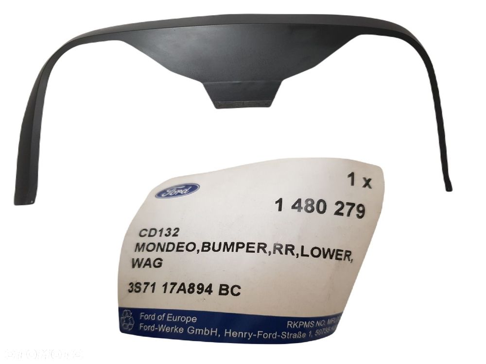 FABRYCZNIE NOWY ORYGINALNY SPOILER DYFUZOR ZDERZAKA TYLNEGO TYŁ FORD MONDEO  MK3 III 3 00-07 - 1