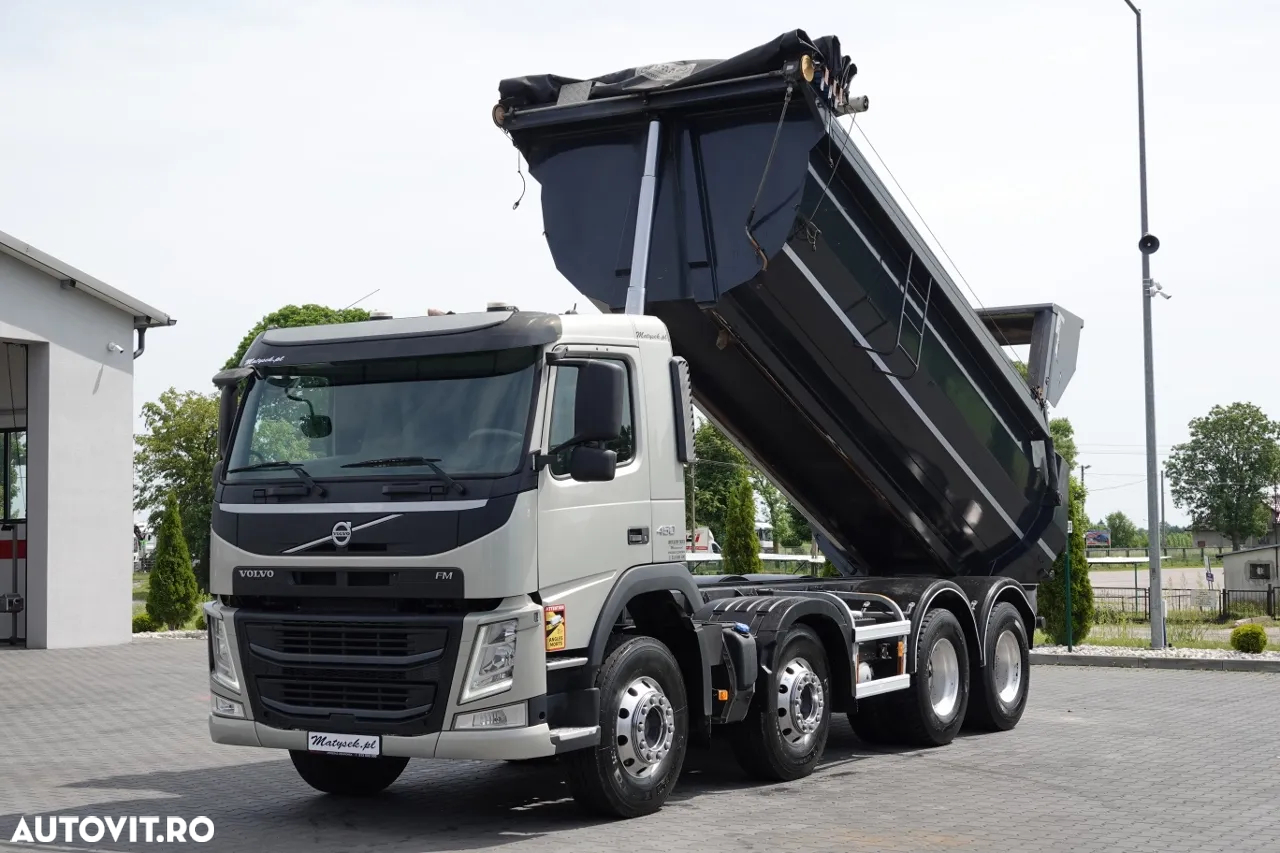 Volvo FM 450 / 8x4 / BASCULATOR SPATE / HIDROCLAPS / EURO 6 / IMPORTAT - 3