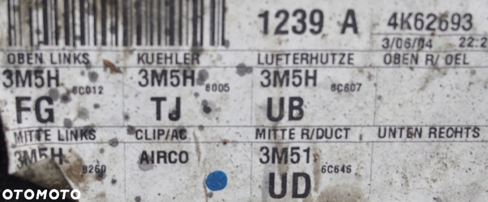 PAS PRZEDNI WZMOCNIENIE CZOŁOWE CHŁODNICE FORD C-MAX MK1 2.0 TDCI - 5