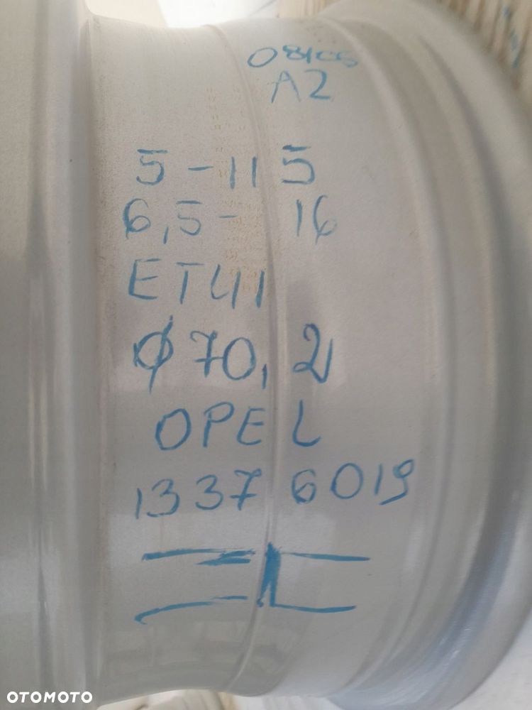 Felgi aluminiowe Opel OE 13376019 6.5" x 16" 5x115 ET41 - 6