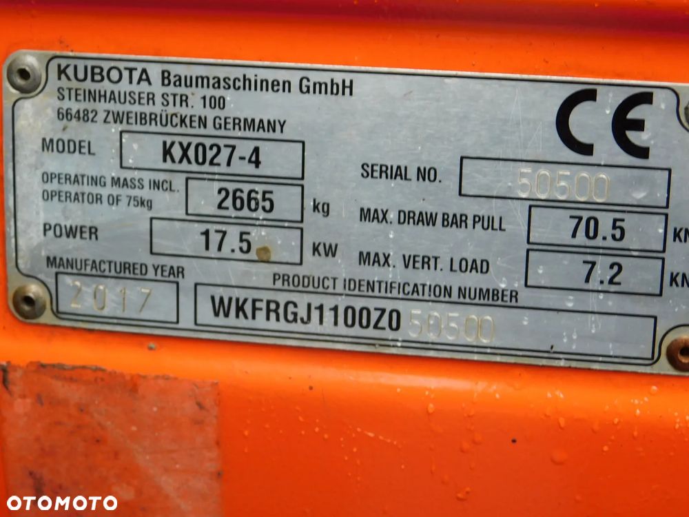Kubota Kx027-4, Kx 027 -4  (2,7 tony ) ( JCB 8026, Cat 302,7) - 7
