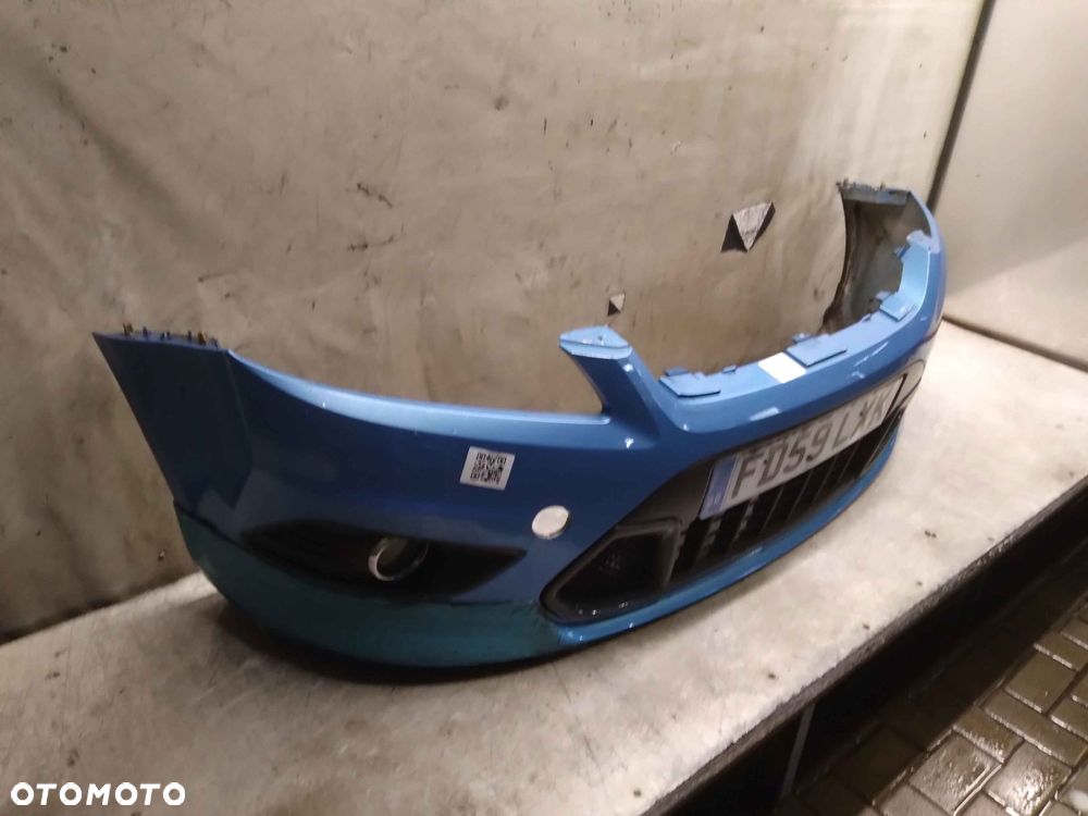 } ZDERZAK PRZÓD PRZEDNI FORD FOCUS MK.2 2 II LIFT FL ST RS BŁĘKITNY MORSKI HALOGENY - 2