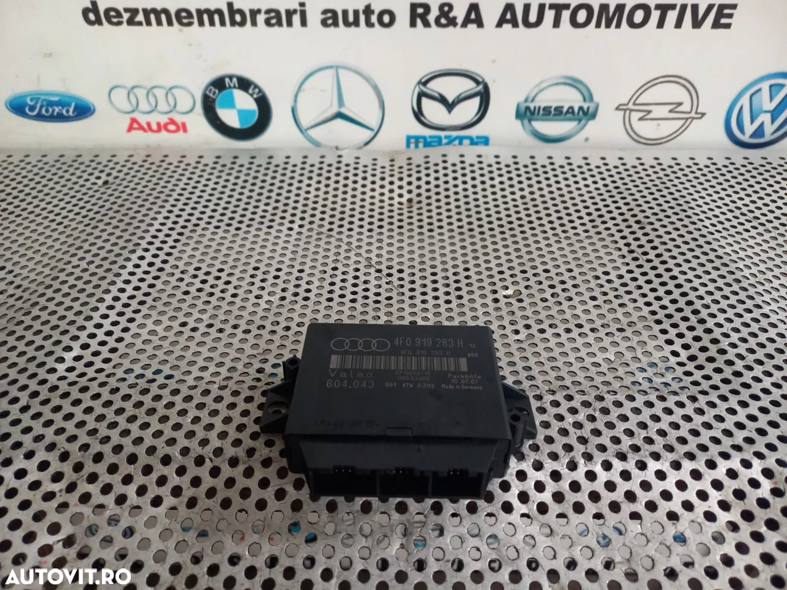 Calculator Modul Senzori Parcare Audi Q7 4L A6 C6 Cod 4FH - Dezmembrari Arad - 3