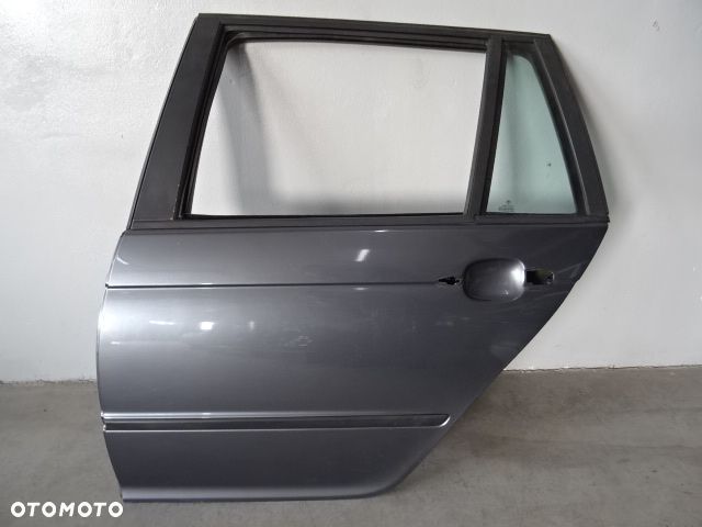 DRZWI LEWY TYŁ LEWE TYLNE BMW E46 KOMBI 98-01 LAK:STAHLGRAU METALLIC NR894 - 1
