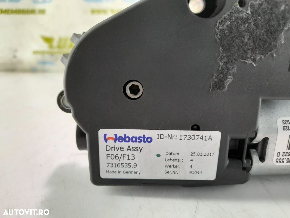 Motoras trapa panoramica 73165359 BMW Seria 6 F06/F12/F13 [facelift] - 3