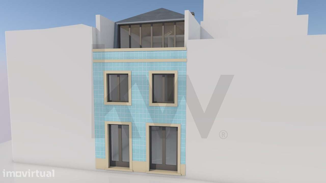 Edíficio c/Projeto Aprovado | Reabilitação c/Vista Rio |  três fracçõe - Grande imagem: 5/22
