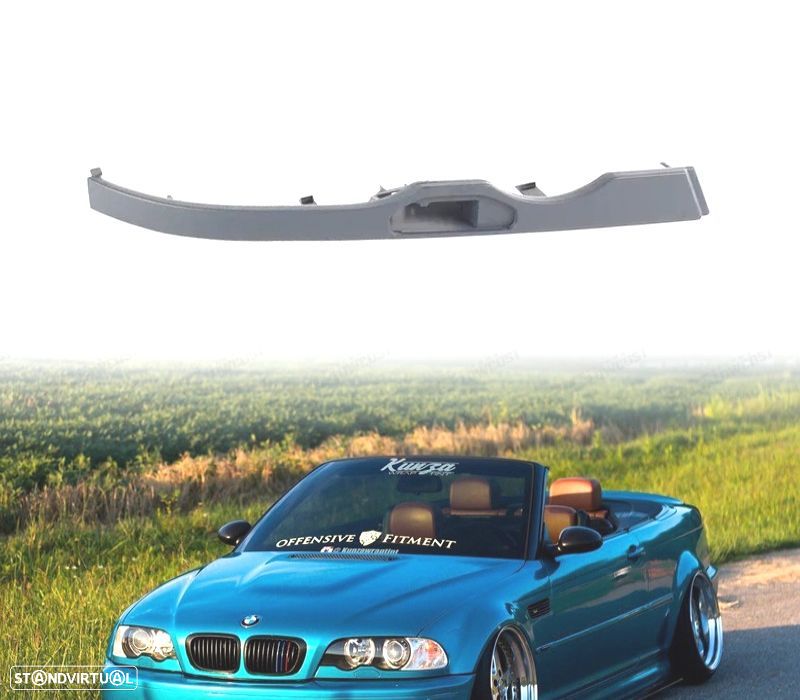 MOLDURA DO FAROL DIR COM SUPORTE LAVA FARÓIS BMW E46 COUPÉ CABRIO 98-03 - 1