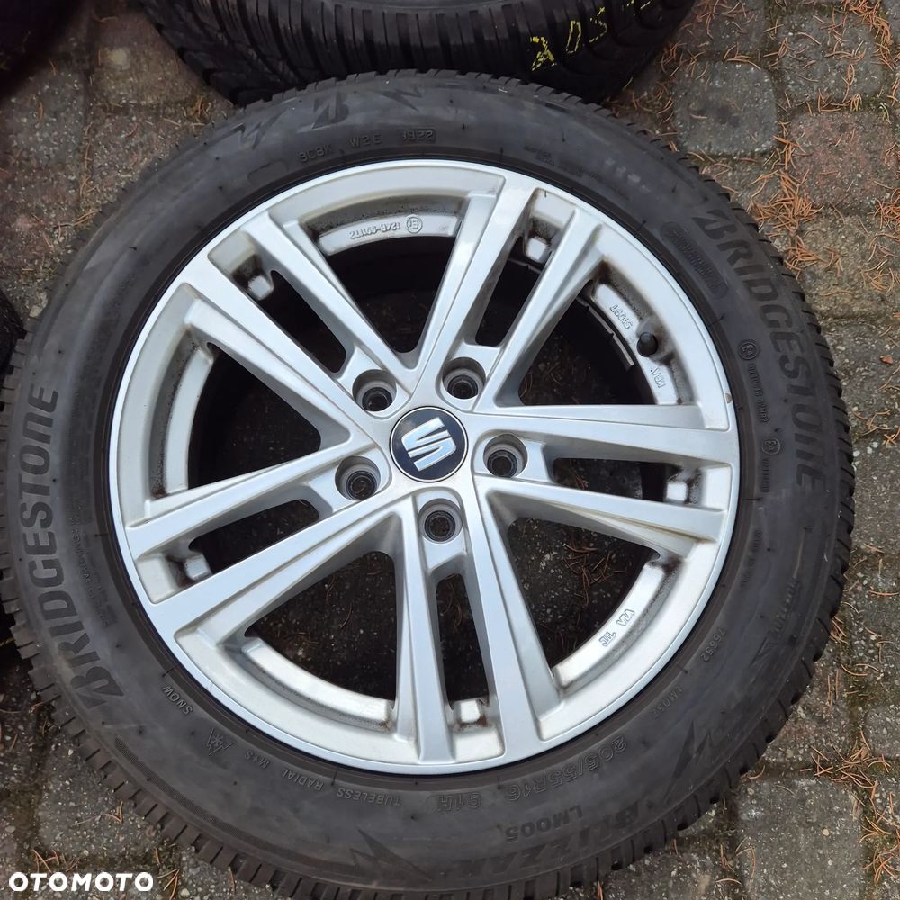 ZIMA KOŁA 205/55 R16 SEAT LEON ALHAMBRA TOLEDO ALTEA VW GOLF AUDI A3 OCTAVI - 4