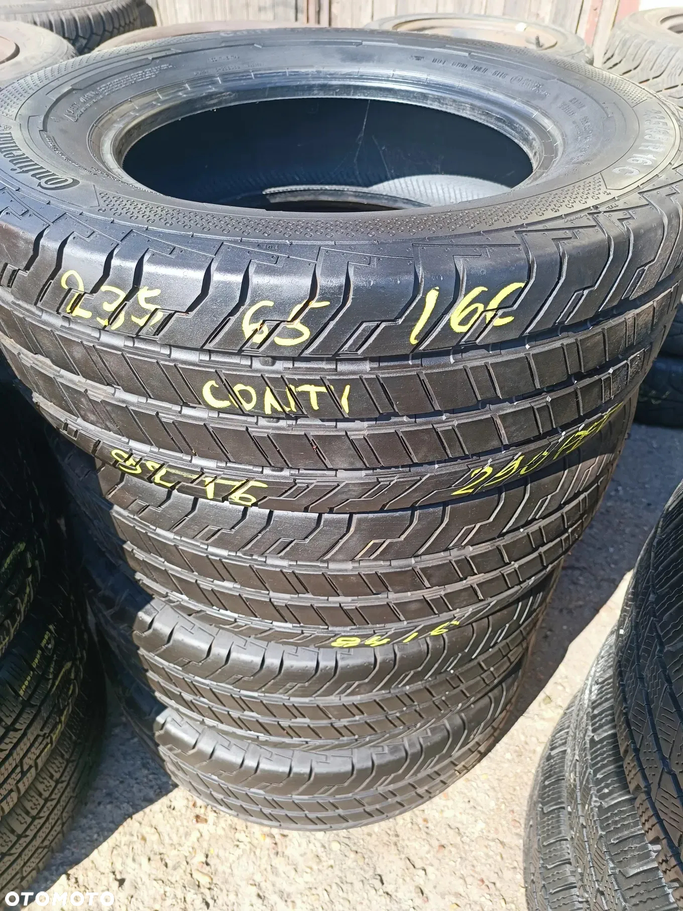 235/65R16C 16 C 115/113S CONTINENTAL CONTIVANCONTACT 100 Opony Letnie Lato  Legnica Alu-Rad jak 225/65 9mm jak nowe - 5