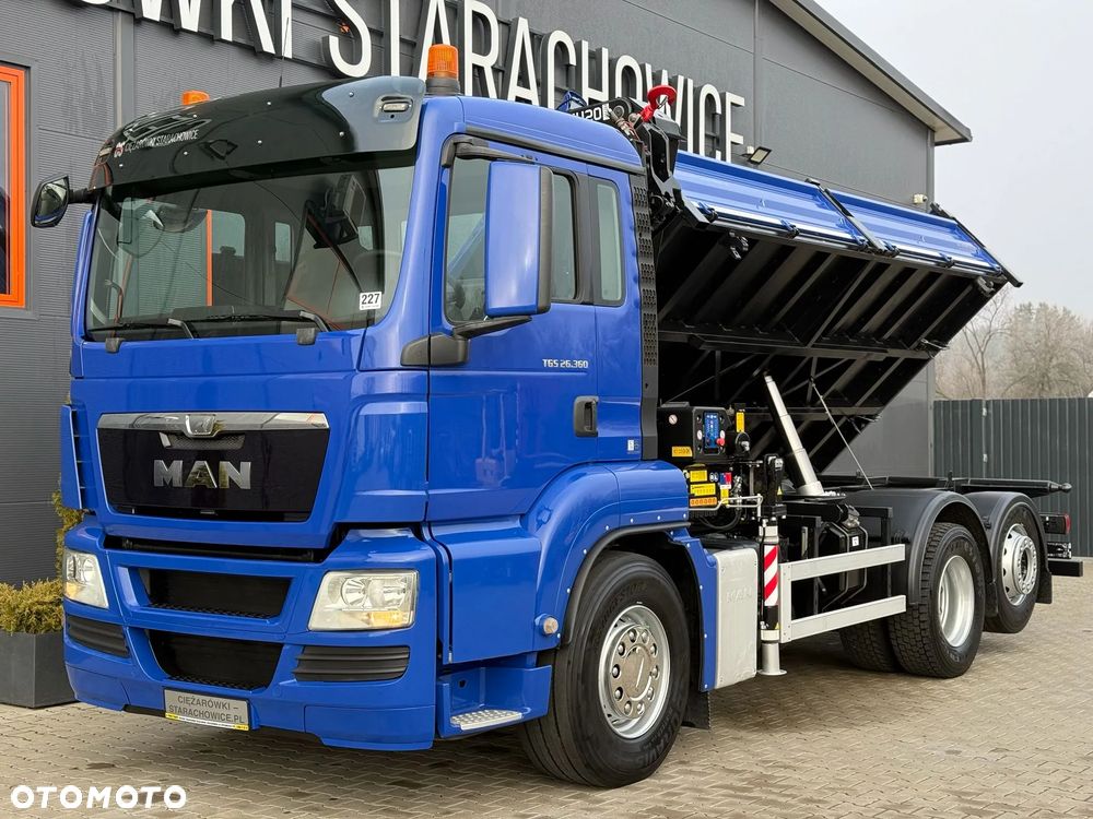 MAN TGM TGS TGX 26.360 // E5 // 6x2 6x4 // WYWROTKA 3-S // HMF 1420 K2 // kipper, krane, crane, żuraw, dźwig, wywrot - 22