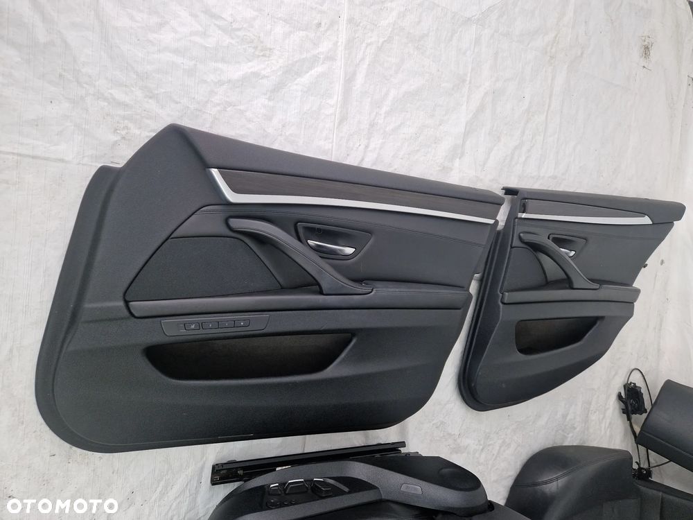 BMW F11 M5 Środek Mpakiet fotele kanapa boczki europa komplet full wentylowane grzane + tv - 7