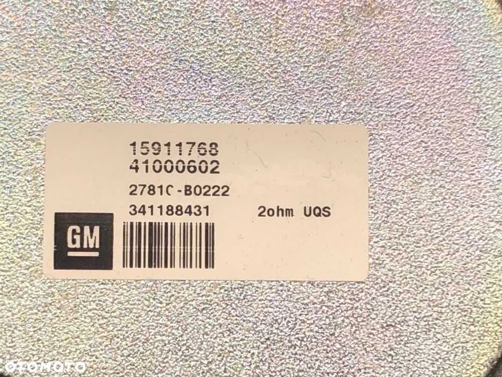 GŁOŚNIKI KOMPLET  OPEL ASTRA J GTC 2011 - 2022 2.0 CDTI (08) 121 kW [165 KM] olej napędowy 2011 - - 7