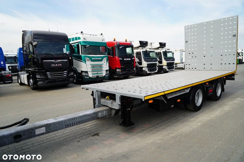 DAF XF 480 / ZESTAW TANDEM LAWETA / 15 ,6 M / SSC / PRZEJAZDOWY / NAJAZDY HYDRAULICZNE / STEROWANIE RADIOWE / WYCIAGARKA / OŚ PODNOSZONA / KLIMA POSTOJOWA - 12