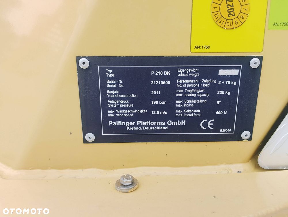 Mercedes-Benz Podnośnik Koszowy Zwyżka Palfinger 21 Metrów 16 w bok ! PILOT NA KABLU!! UDT! Jak Wumag Ruthmann Gsr - 12