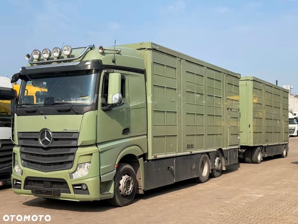 Mercedes-Benz Actros 2545 L 6x2 | Zestaw do transportu zwierząt Ka-ba - 3 poziomy + przegrody | 475 tys. km | Euro 6d - 1