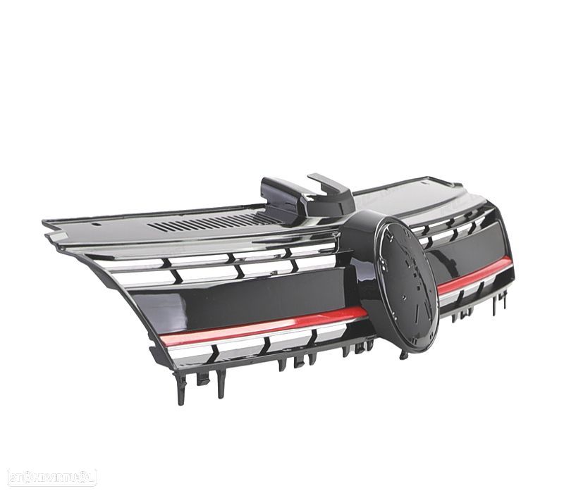 GRELHA FRONTALVW GOLF 7 12-17 LOOK R PRETO VERMELHO - 4
