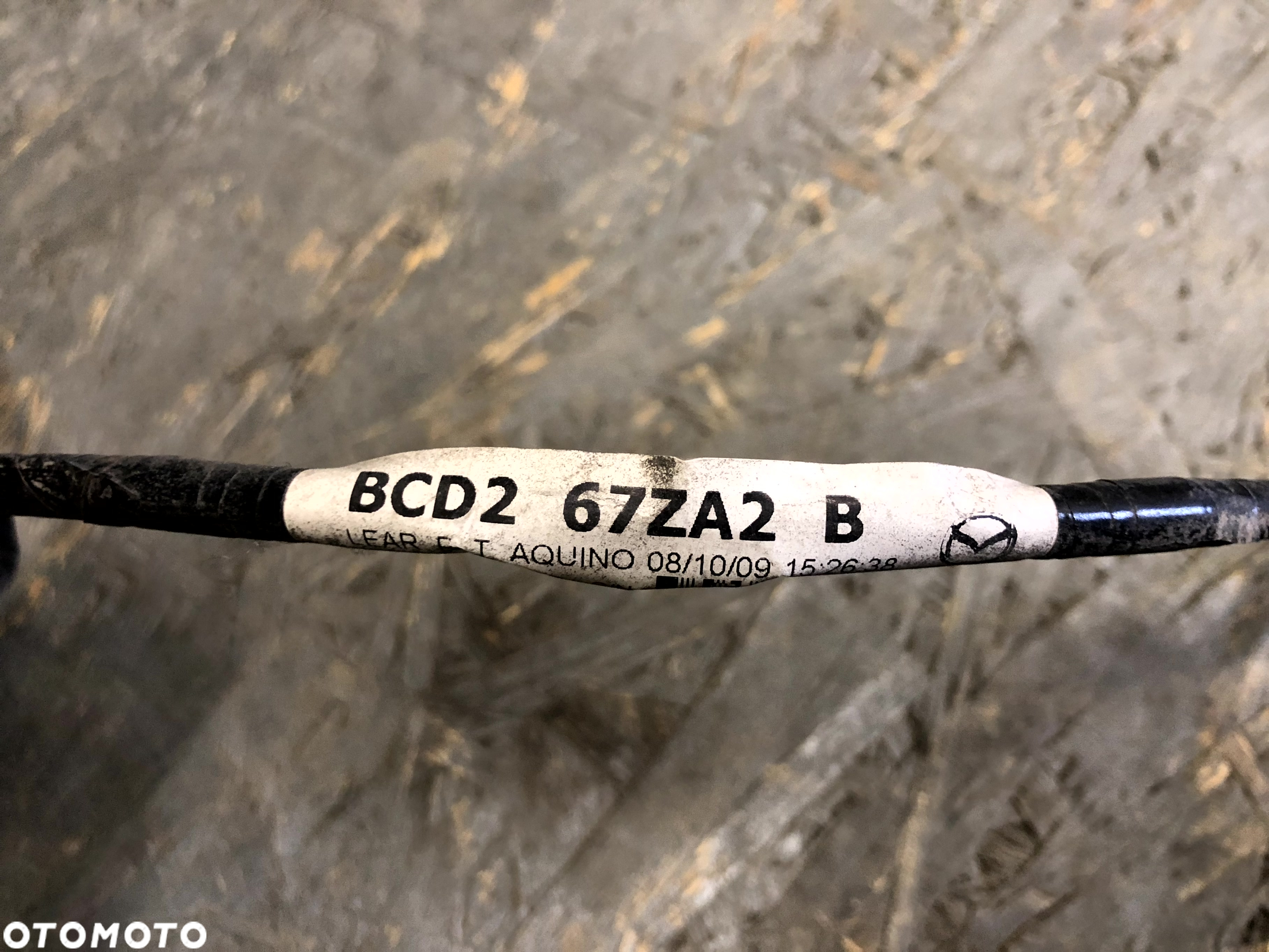 MAZDA 3 II BL 09-13 WIĄZKA INSTALACJA CZUJNIKÓW PARKOWANIA PDC TYŁ TYLNA BCD2-67ZA2-B BCD267ZA2B - 2
