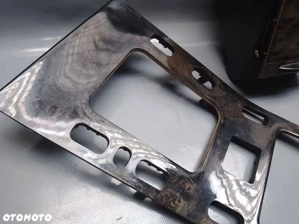 mercedes ml w163 lift final edition dekor ramka schowek roletka ciemne drewno - 6