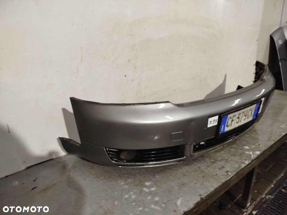 + ZDERZAK PRZÓD PRZEDNI AUDI A4 B6 LY7Q SZARY HALOGENY - 3