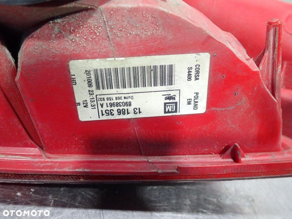 LAMPA PRAWA TYLNA OPEL CORSA D 1.3CDTI 13186351 - 7