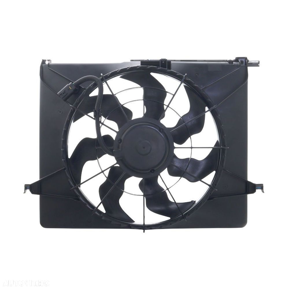GMV radiator electroventilator Hyundai Sonata (Nf), 2005-2010, Motorizare 2.0 1006kw; 2, 4 16v 119kw Benzina, tip climatizare cu AC, cutie M/A dimensiune 210W/465mm, cu 2 pini, plastic, Aftermarket - 1