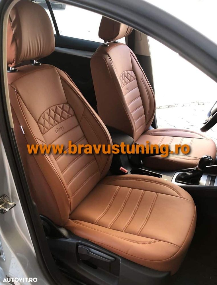 Huse scaun auto Piele Ecologica Mercedes, Opel,Skoda,Audi,Kia,Volkswag - 3