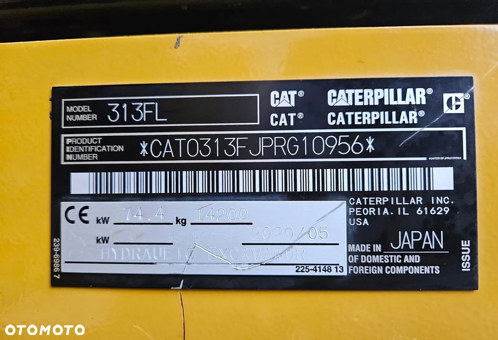 Caterpillar KOPARKA GĄSIENICOWA CAT CATERPILLAR 313 FL 313FL 316 311 313EL ,E ,311,312 ,314, 315 2020R - 23