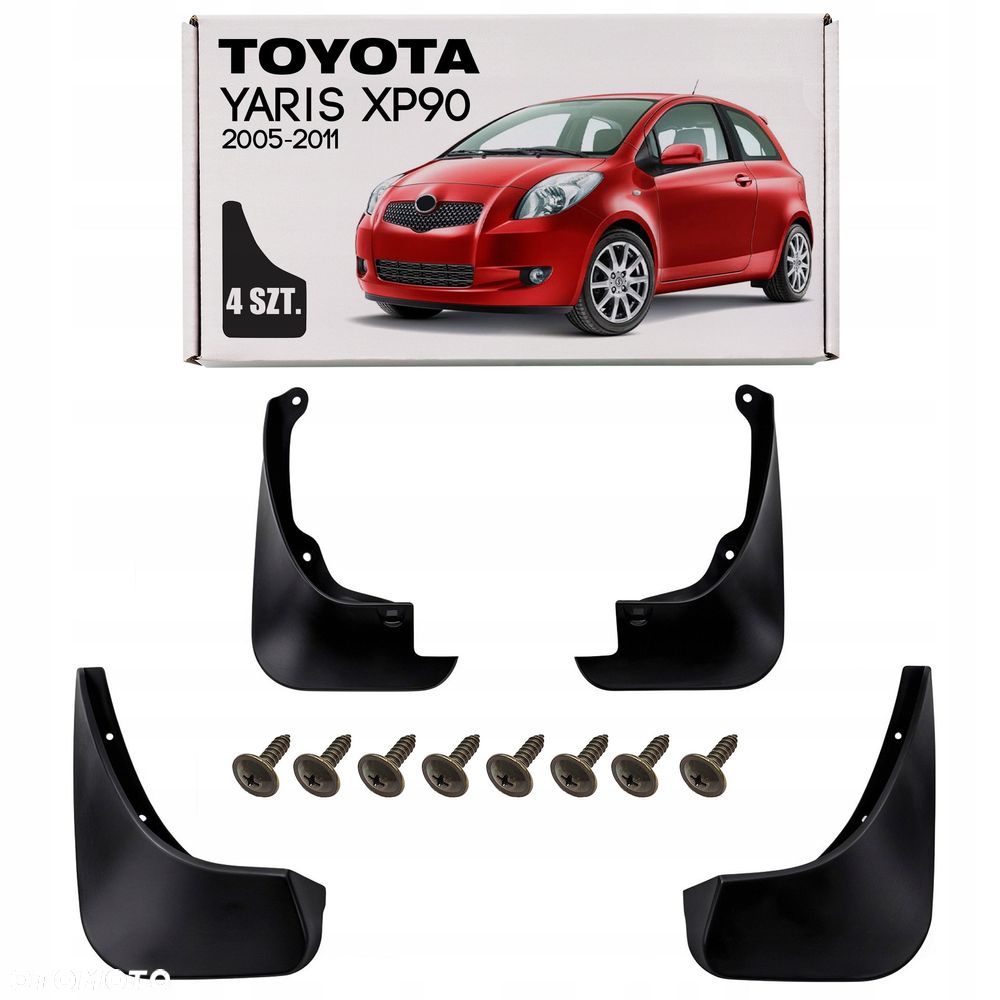 chlapacze komplet 4szt. dedykowane toyota yaris ii xp90 2005-2011 - 1
