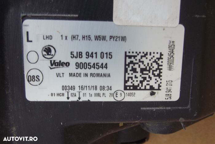 Far Skoda Rapid faruri stanga dreapta Skoda Rapid POZITIE LED  LED - 2