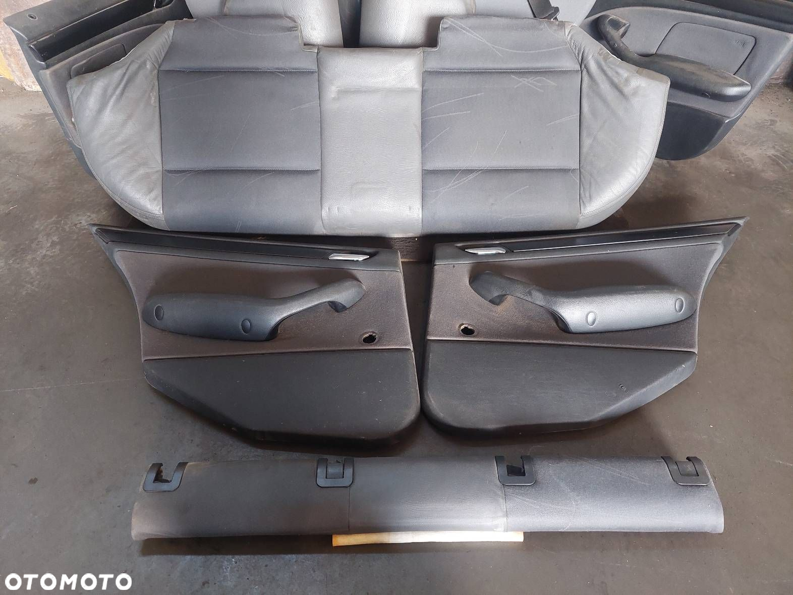 FOTELE KOMPLET LEWY PRAWY KANAPA TYŁ + BOCZKI BMW E46 KOMBI TOURING - 2