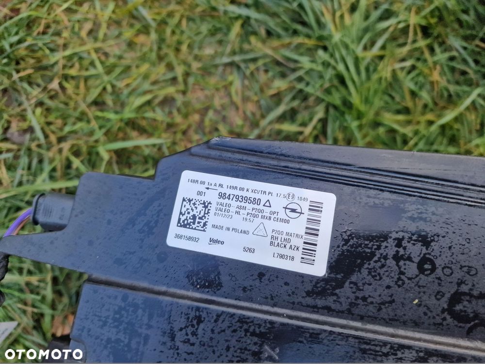 lampa przednia led opel mokka b 2023 rok 9847939580 9847939080 komplet - 5