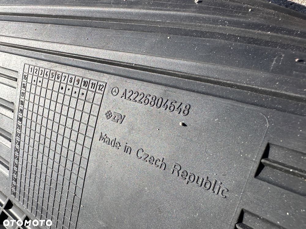 MERCEDES S 222 long dywaniki gumowe zimowe ORYGINAŁ - 6
