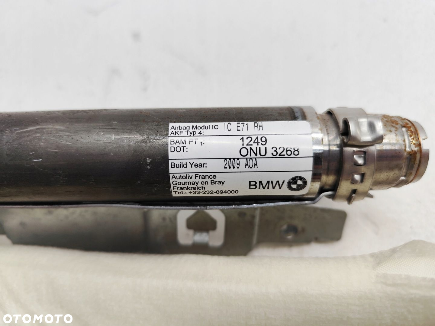 BMW X6 E71 KURTYNA AIRBAG PRAWA 6162719C - 3