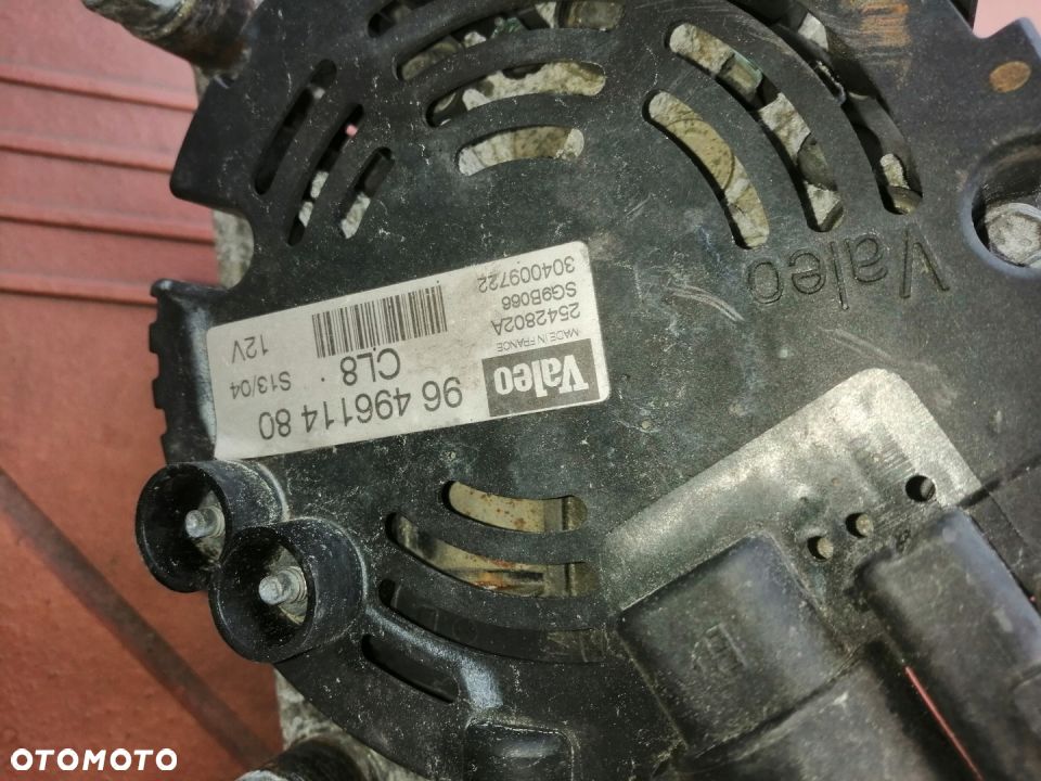 Peugeot CITROEN 9649611480 alternator test. poznan - 1