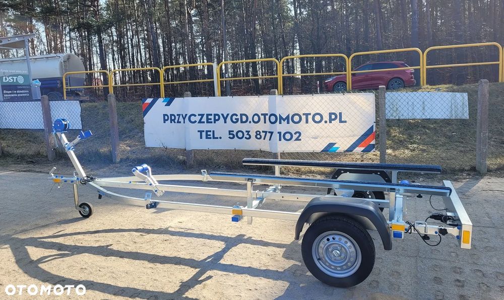 Faro Przyczepa podłodziowa AQUA 5,2m lekka pod łódź płozy obite materiałem - 10