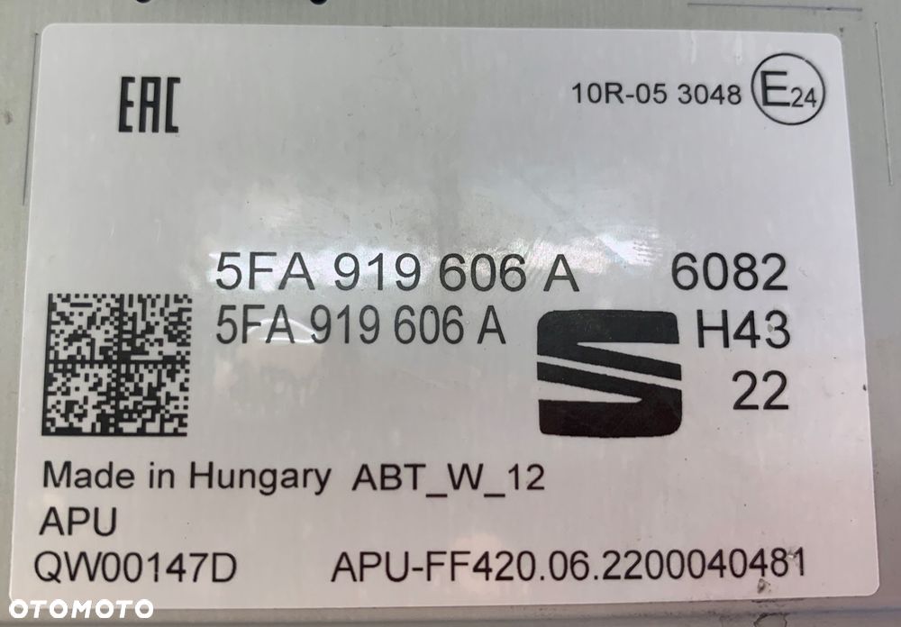LEON IV CUPRA FORMENTOR WYŚWIETLACZ 5FA919606A - 8