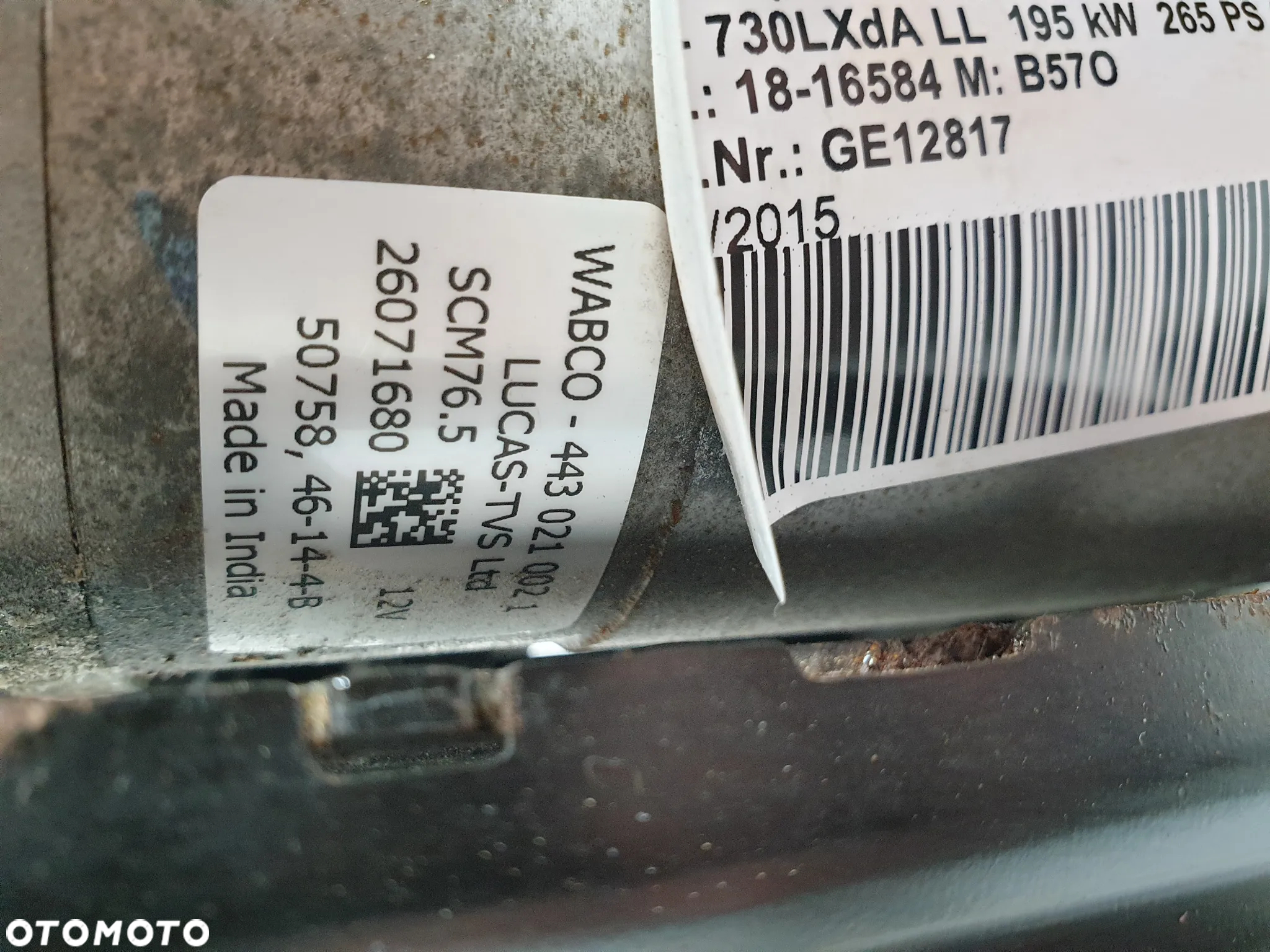 BMW G11 G12 POMPA NIWO KOMPRESOR ZAWIESZENIA WABCO  6861882  POTESTOWA MINIMALNY PRZEBIEG - 13