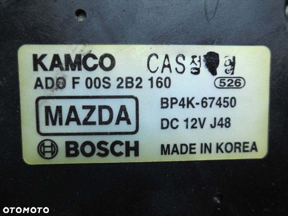 SILNIK WYCIERACZKI TYŁ TYLNEJ MAZDA 3 00S2B2160 - 2