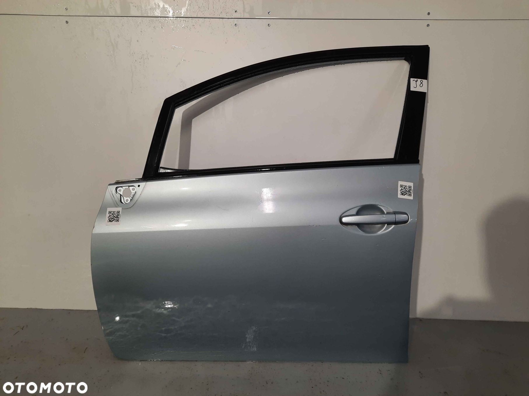 } DRZWI PRZÓD PRZEDNIE LEWE TOYOTA AURIS I 1 8S1 BŁEKITNE 5D 5 DRZWI HB - 1