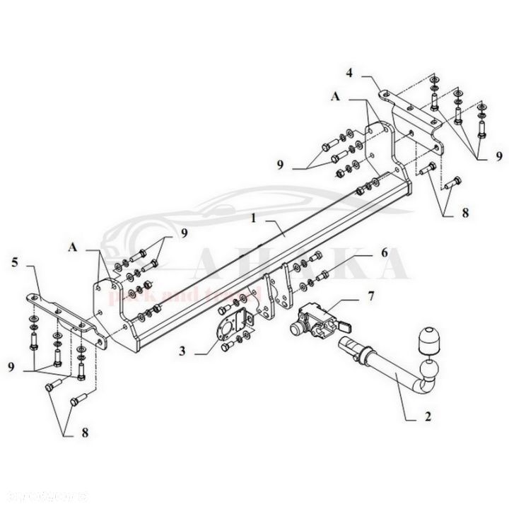 Hak Holowniczy Automat Do Nissan Navara D40 2005-2010 (Tradycyjny Zderzak, Ze Stopniem) - 3